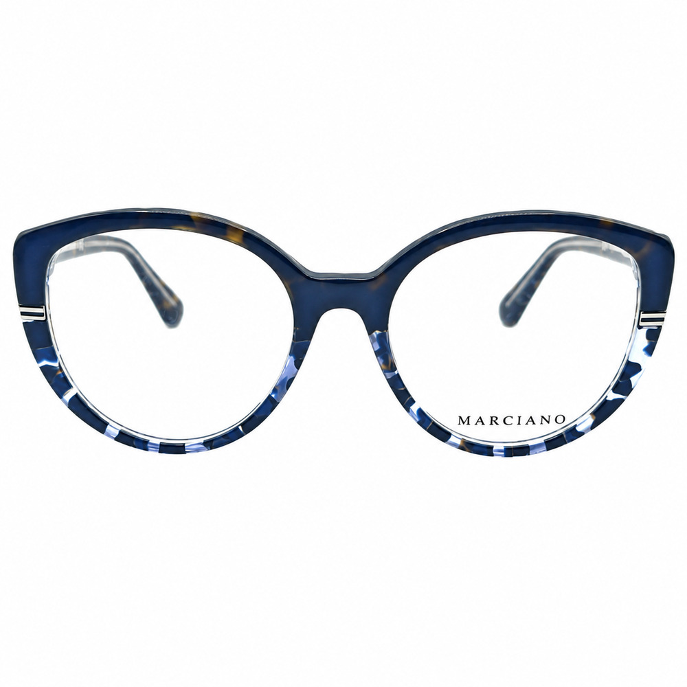MARCIANO GM0375 BLACK BLUE EYEGLASSES FRAMES 52-18-145 AUTHENTIC